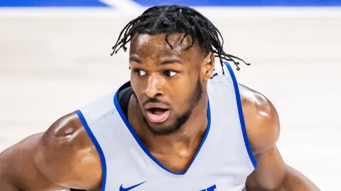 Bronny James during the 2024 NBA Draft Combine on May 14, 2024 in Chicago.