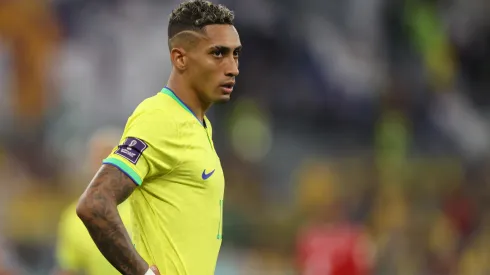 Raphinha of Brazil during the FIFA World Cup Qatar 2022 Group G match between Brazil and Switzerland