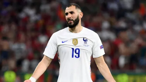 Karim Benzema of France reacts during the UEFA Euro 2020 Championship Group F match between Portugal and France