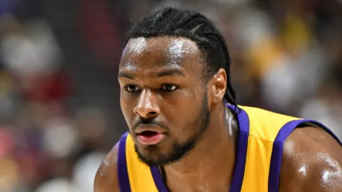Bronny James of the Los Angeles Lakers