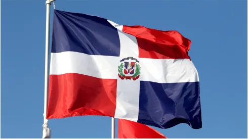 The flag of the Dominican Republic