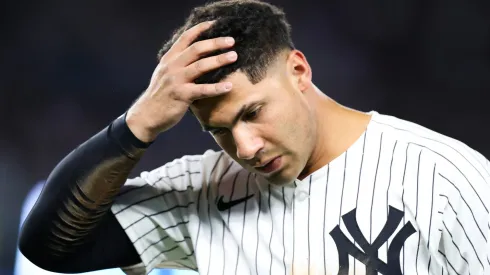 Gleyber Torres #25 of the New York Yankees reacts against the Cincinnati Reds during the sixth inning at Yankee Stadium on July 02, 2024 in the Bronx borough of New York City.