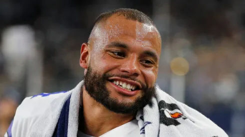 Dak Prescott quarterback of the Dallas Cowboys