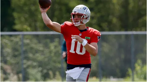 New England Patriots quarterback Drake Maye