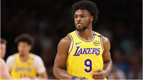 Bronny James of the Los Angeles Lakers