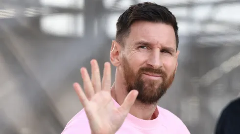 Lionel Messi #10 of Inter Miami arrives prior to facing the New England Revolution