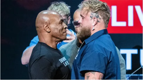 Mike Tyson and Jake Paul face to face