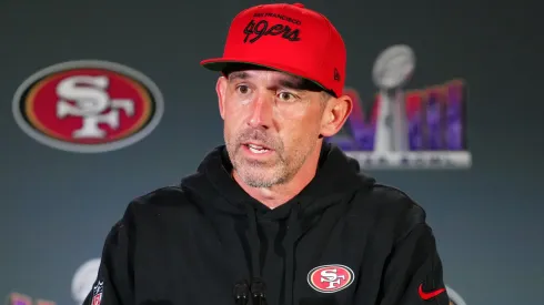 Head coach Kyle Shanahan of the San Francisco 49ers