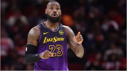 LeBron James of the Los Angeles Lakers