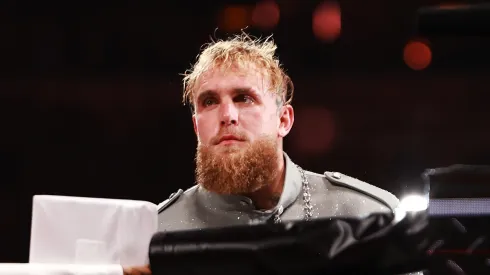 Jake Paul fights during LIVE On Netflix: Jake Paul vs. Mike Tyson