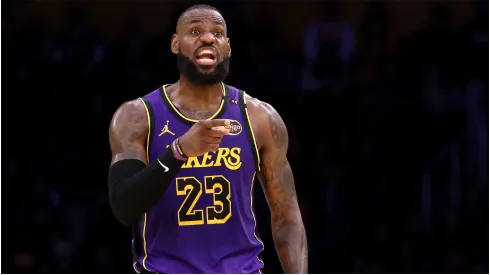 LeBron James of the Los Angeles Lakers