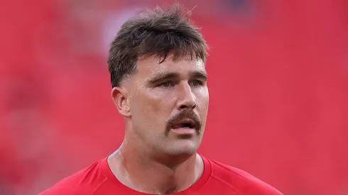 Travis Kelce tight end of the Kansas City Chiefs