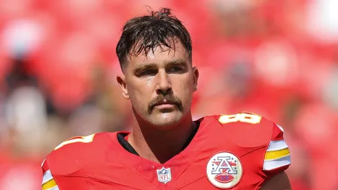 Travis Kelce tight end of the Kansas City Chiefs