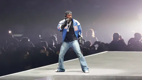 Kendrick Lamar during the Super Bowl LIX