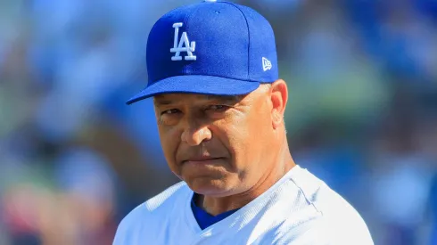 Manager, Dave Roberts of the Los Angeles Dodgers during their MLB, Baseball Herren, USA regular season game against the Boston Red Sox on Sunday July 21, 2024 at Dodger Stadium in Los Angeles, California. Dodgers defeat Red Sox, 9-6.