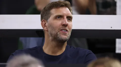 Dirk Nowitzki attends the 2025 Dallas Open.