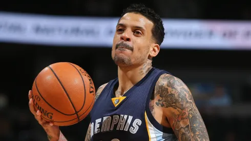 Matt Barnes #22 of the Memphis Grizzlies looks on during a break in the action against the Denver Nuggets at Pepsi Center on February 29, 2016 in Denver, Colorado. The Grizzlies defeated the Nuggets 103-96.