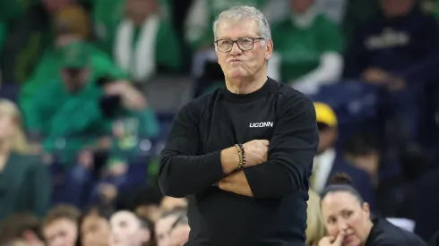 Head coach Geno Auriemma of the UConn Huskies