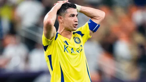 Cristiano Ronaldo #7 of Al Nassr looks dejected after a missed chance during the AFC Champions League Elite Semi-finals match between Al Nassr v Kawasaki Frontale at King Abdullah Sports City Hall Stadium on April 30, 2025 in Jeddah, Saudi Arabia.