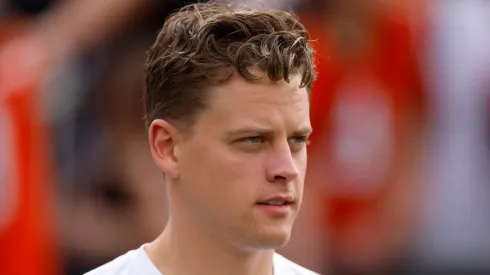 Joe Burrow #9 of the Cincinnati Bengals looks on prior to the NFL Pro Bowl Games at Camping World Stadium on February 02, 2025 in Orlando, Florida.