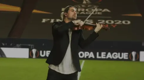 David Garrett performing in the official video of Symphony of Silence | Official UEFA Europa League Anthem in 2021.