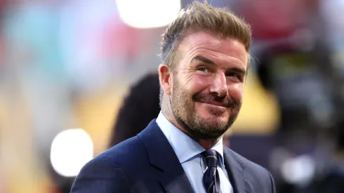 Sir David Beckham, co-owner and president of Inter Miami CF looks on prior to the FIFA Club World Cup 2025 group A match between Al Ahly FC and Internacional CF Miami.