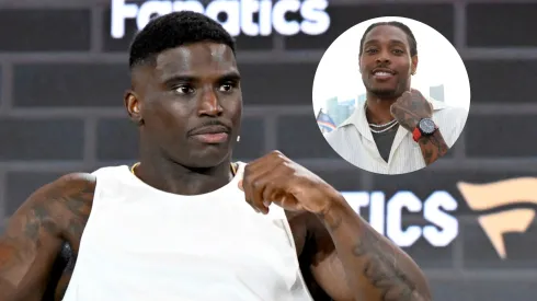 Tyreek Hill speaks onstage at the Catching Fire panel at Fanatics Fest NYC 2025 at Javits Center on June 21, 2025 in New York City.