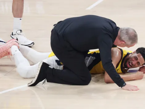 Video: Tyrese Haliburton exits Game 7 of the NBA Finals vs Thunder in tears with Achilles injury