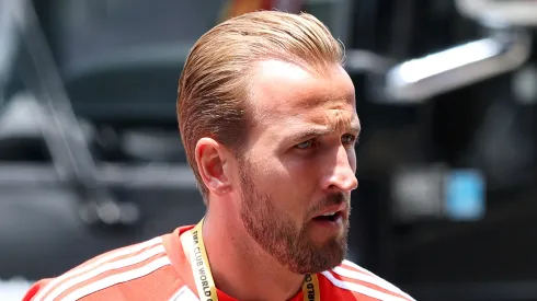 Harry Kane #9 of FC Bayern Munchen arrives at the stadium prior to the FIFA Club World Cup 2025 group C match between SL Benfica and FC Bayern München at Bank of America Stadium on June 24, 2025 in Charlotte, North Carolina.