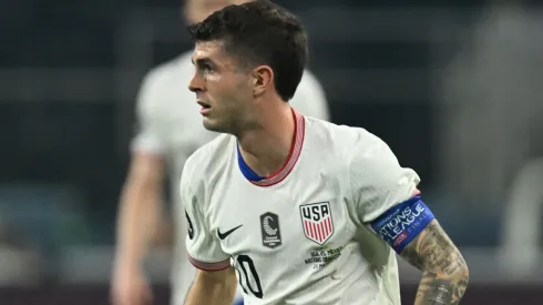 Christian Pulisic of the United States during the Concacaf Nations League final match between Mexico and USMNT at AT&T Stadium on March 24, 2024 in Arlington, Texas.