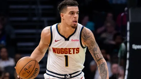 Michael Porter Jr. #1 of the Denver Nuggets in the third quarter during their game at Spectrum Center on February 01, 2025 in Charlotte, North Carolina.