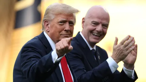 U.S. President Donald Trump with FIFA President Gianni Infantino during the 2025 FIFA Club World Cup final