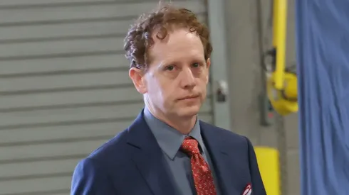 Eric Tulsky of the Carolina Hurricanes arrives for the game against the Florida Panthers prior to Game Three of the Eastern Conference Final of the 2025 Stanley Cup Playoffs at Amerant Bank Arena on May 24, 2025 in Sunrise, Florida.