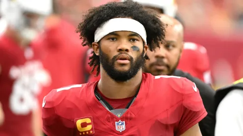 Kyler Murray #1 of the Arizona Cardinals looks on during the first half against the Los Angeles Rams at State Farm Stadium on September 15, 2024.