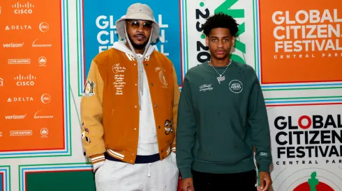 Kiyan and Carmelo Anthony