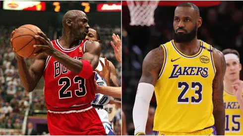 Chicago Bulls legend Michael Jordan and Los Angeles Lakers star LeBron James.