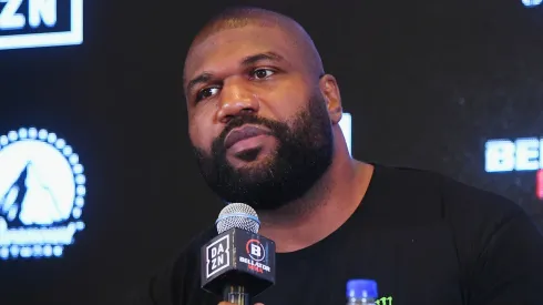 Quinton "Rampage" Jackson speaks onstage during the Bellator-DAZN announcement press conference