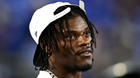 Lamar Jackson quarterback of the Baltimore Ravens