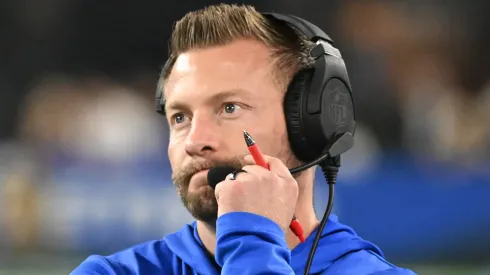 Sean McVay reacts against the Minnesota Vikings.