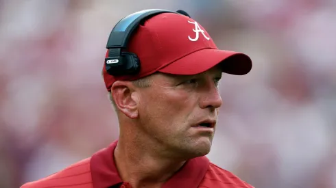 Kalen DeBoer at Doak Campbell Stadium in Tallahassee, Florida.
