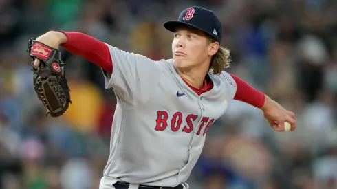 Connelly Early #71 of the Boston Red Sox in his major league debut.