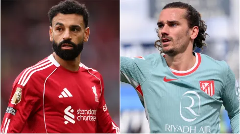 Mohamed Salah of Liverpool and Antoine Griezmann of Atletico Madrid.