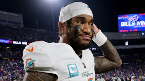 Tua Tagovailoa #1 of the Miami Dolphins.