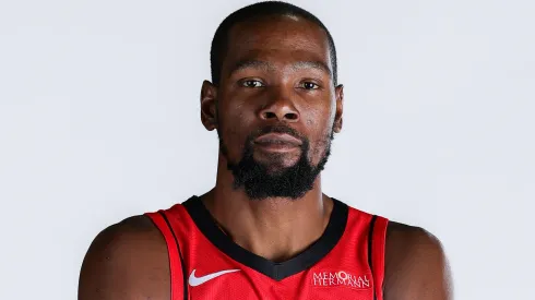 Kevin Durant #7 of the Houston Rockets poses for a portrait.