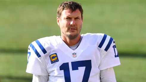 Quarterback Philip Rivers #17 of the Indianapolis Colts in 2020.
