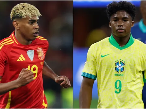 Why are Lamine Yamal and Endrick not playing today in Spain vs Brazil at 2025 FIFA U-20 World Cup?