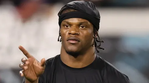 Lamar Jackson #8 of the Baltimore Ravens.