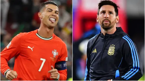 Cristiano Ronaldo of Portugal and Lionel Messi of Argentina.