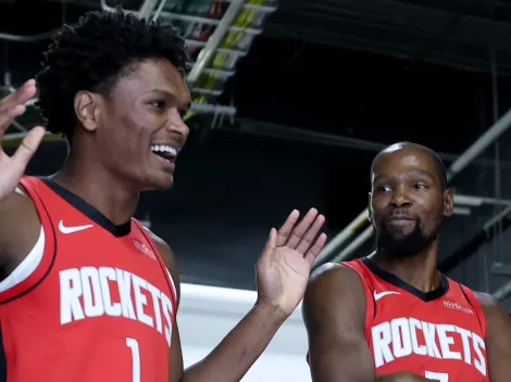 Amen Thompsonās surprising two-word reaction to Kevin Durantās contract extension with the Houston Rockets