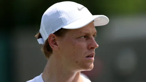Jannik Sinner during a practice.